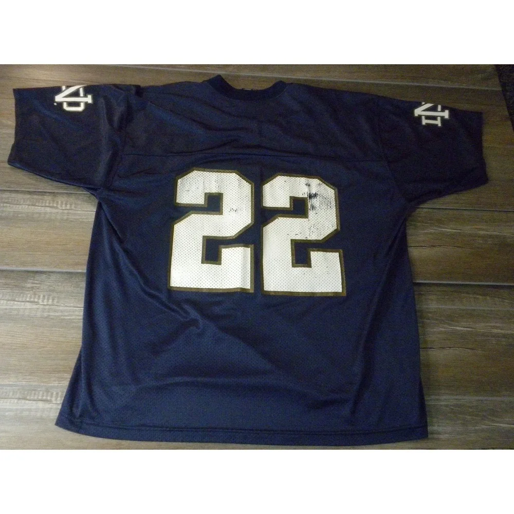 Adidas Notre Dame Jersey 2XL Blue Fighting Irish Football Aneyas Williams #22‎